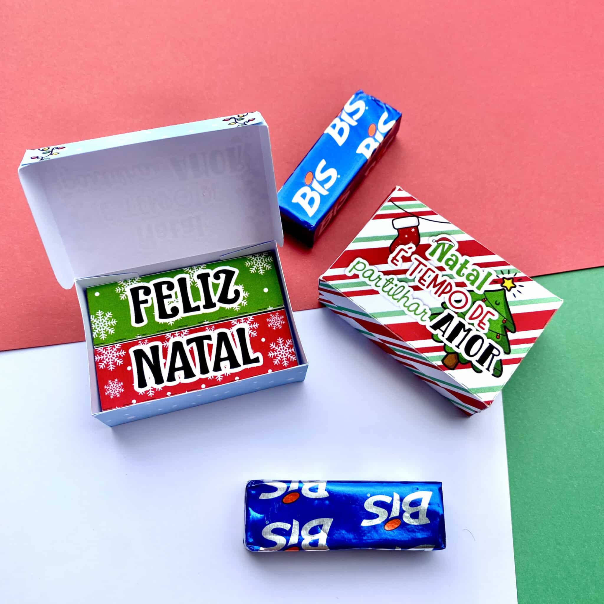 Caixinha com 5 bis Natal